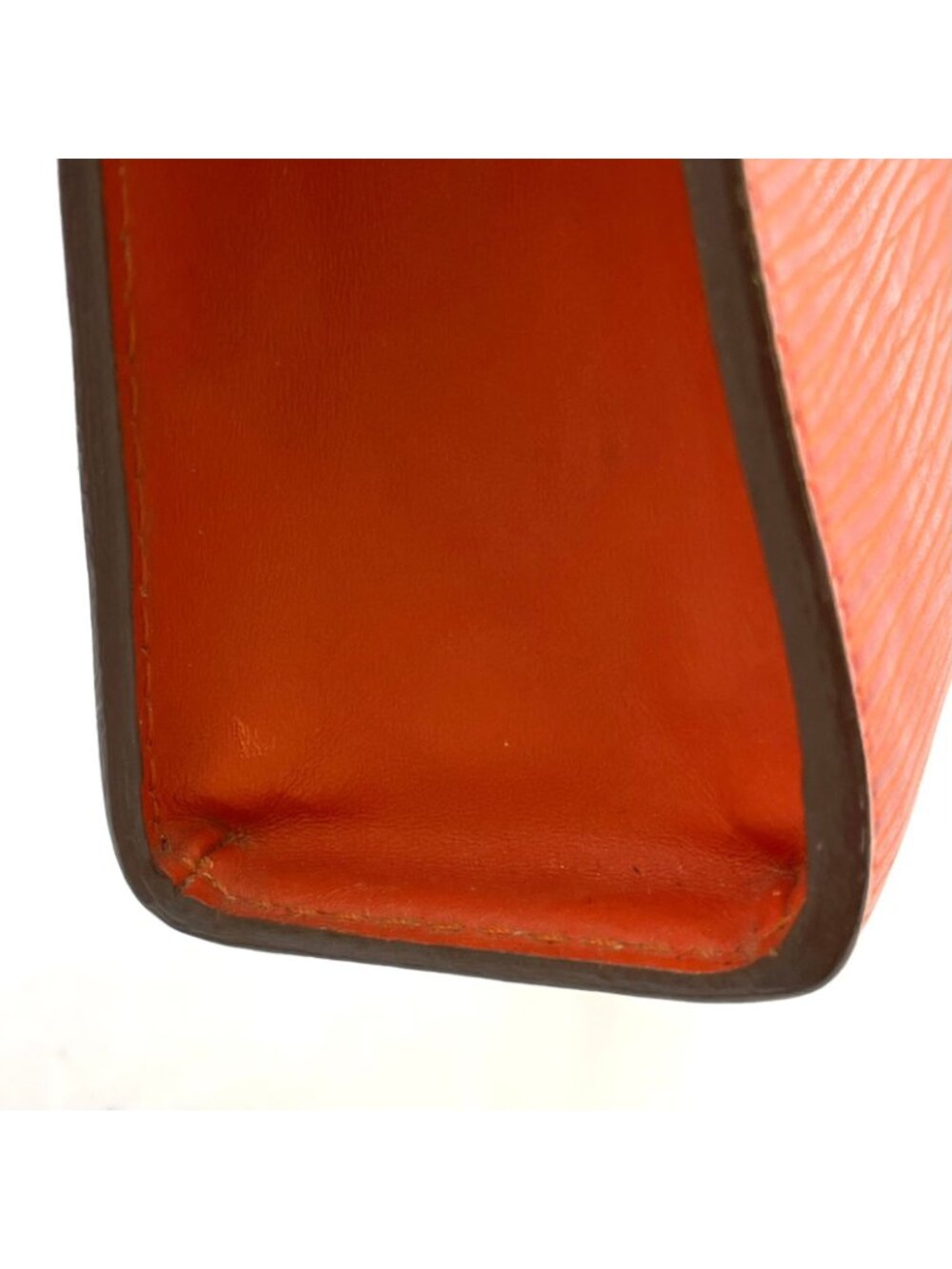 Louis Vuitton Poche Toilette Epi Leather Orange Pouch Silver - Picture 9 of 15